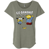 T-Shirts Venetian Grey / X-Small Go Banana! Triblend Dolman Sleeve