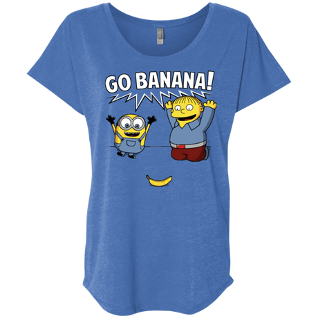 T-Shirts Vintage Royal / X-Small Go Banana! Triblend Dolman Sleeve