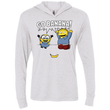 T-Shirts Heather White / X-Small Go Banana! Triblend Long Sleeve Hoodie Tee