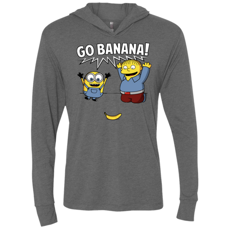 T-Shirts Premium Heather / X-Small Go Banana! Triblend Long Sleeve Hoodie Tee