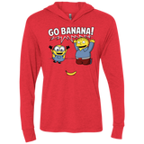 T-Shirts Vintage Red / X-Small Go Banana! Triblend Long Sleeve Hoodie Tee