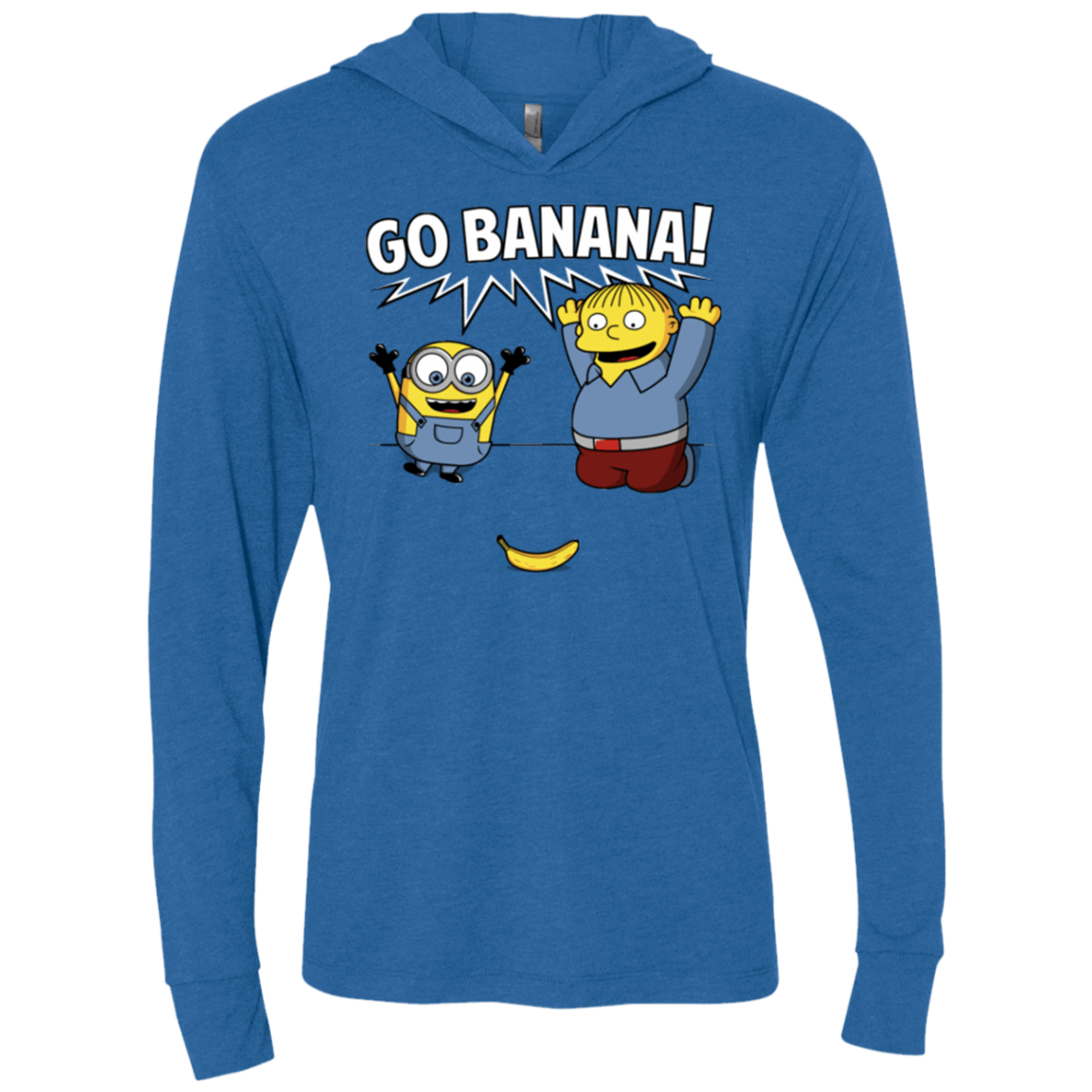 T-Shirts Vintage Royal / X-Small Go Banana! Triblend Long Sleeve Hoodie Tee