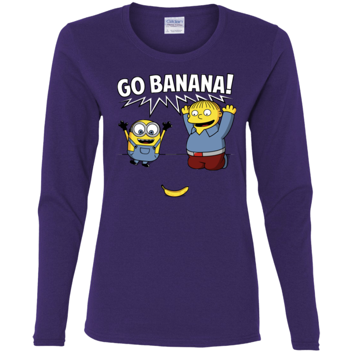 T-Shirts Purple / S Go Banana! Women's Long Sleeve T-Shirt