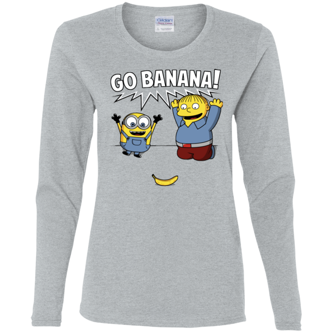 T-Shirts Sport Grey / S Go Banana! Women's Long Sleeve T-Shirt