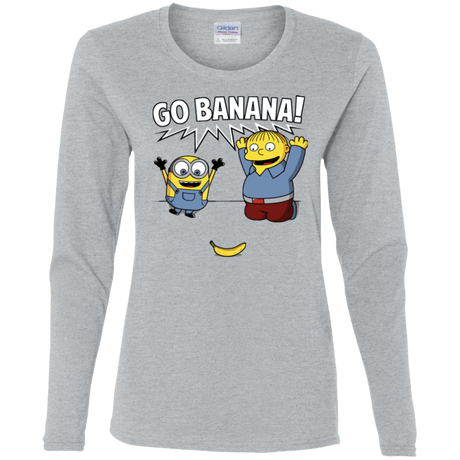 T-Shirts Sport Grey / S Go Banana! Women's Long Sleeve T-Shirt