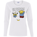 T-Shirts White / S Go Banana! Women's Long Sleeve T-Shirt