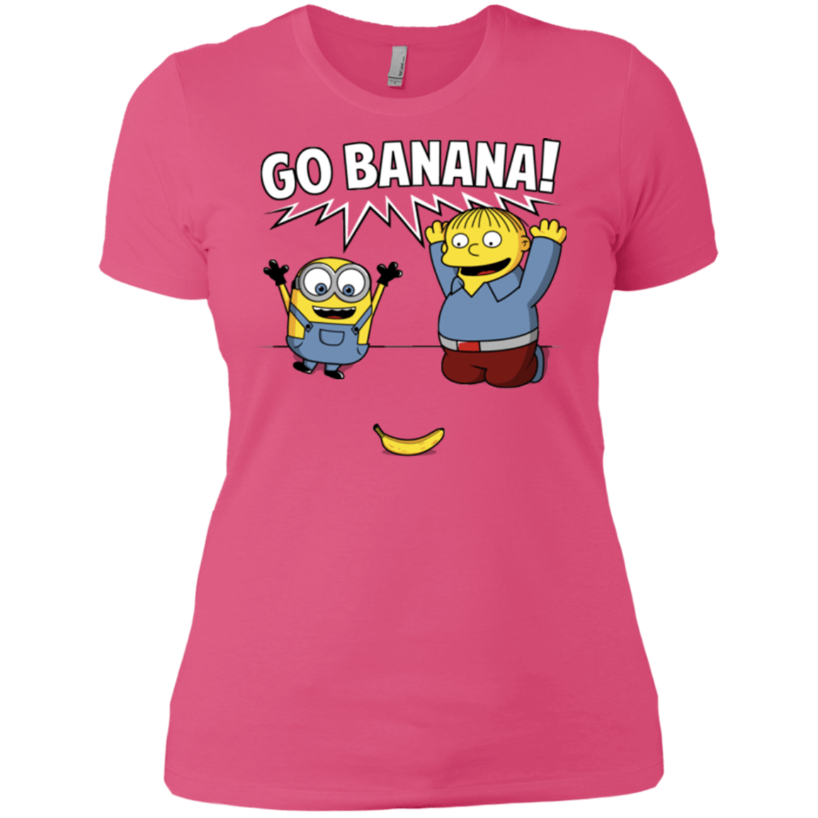 T-Shirts Hot Pink / X-Small Go Banana! Women's Premium T-Shirt