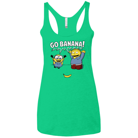 T-Shirts Envy / X-Small Go Banana! Women's Triblend Racerback Tank