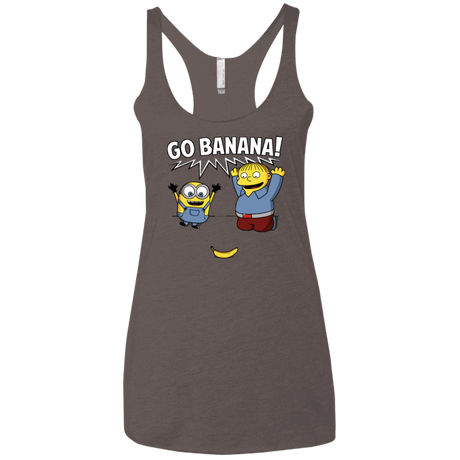 T-Shirts Macchiato / X-Small Go Banana! Women's Triblend Racerback Tank