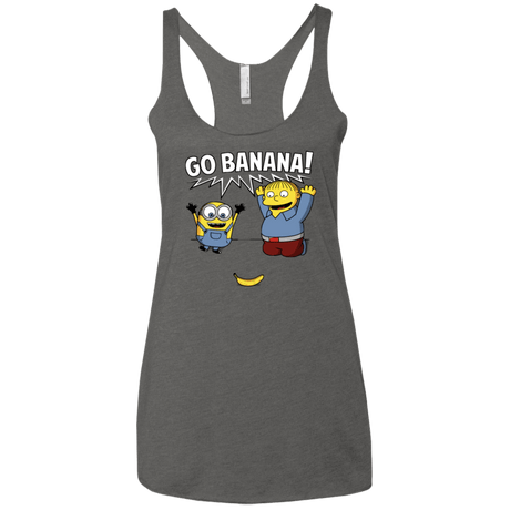 T-Shirts Premium Heather / X-Small Go Banana! Women's Triblend Racerback Tank