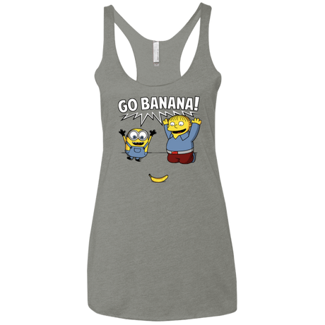 T-Shirts Venetian Grey / X-Small Go Banana! Women's Triblend Racerback Tank