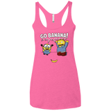 T-Shirts Vintage Pink / X-Small Go Banana! Women's Triblend Racerback Tank