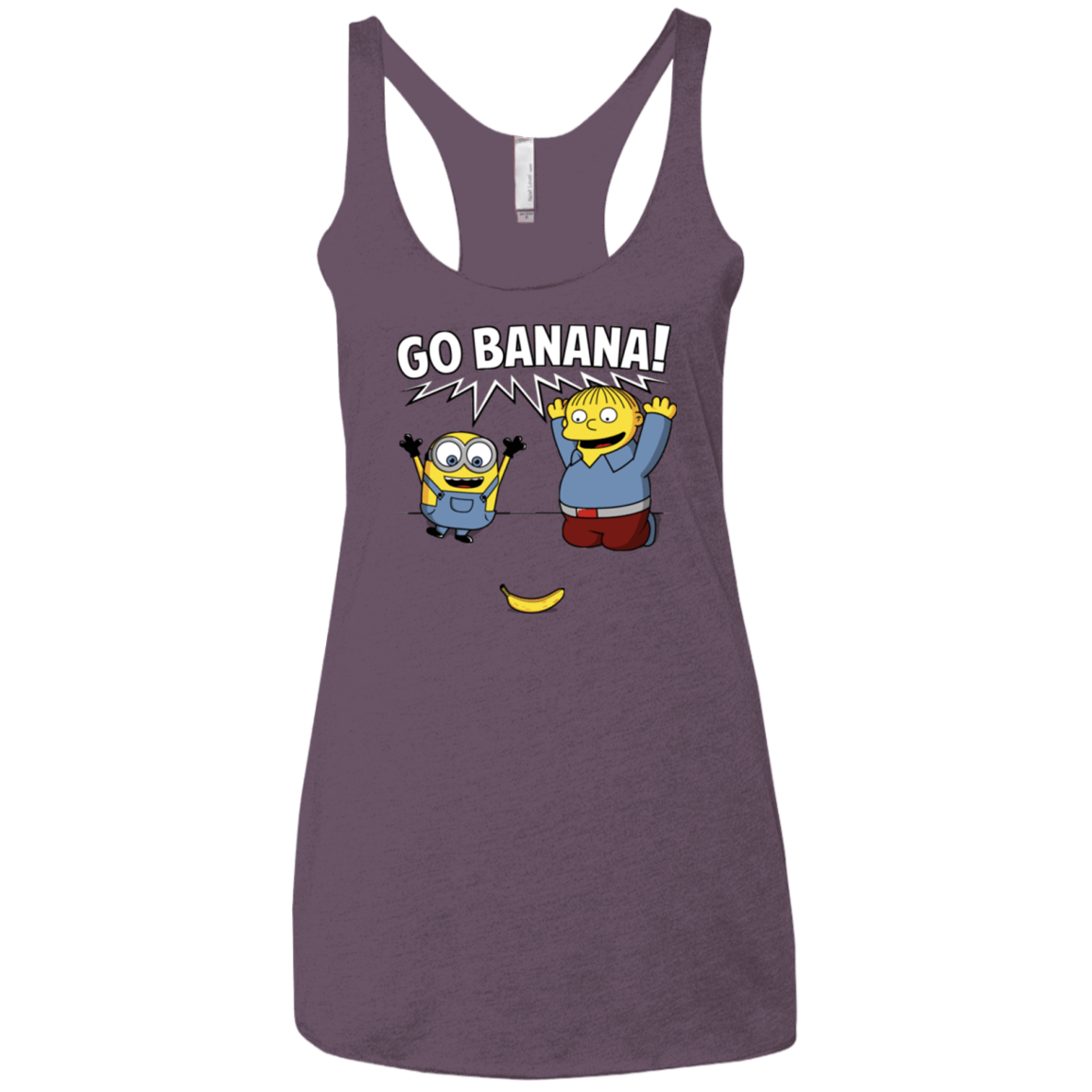 T-Shirts Vintage Purple / X-Small Go Banana! Women's Triblend Racerback Tank