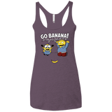T-Shirts Vintage Purple / X-Small Go Banana! Women's Triblend Racerback Tank