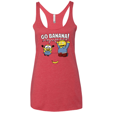 T-Shirts Vintage Red / X-Small Go Banana! Women's Triblend Racerback Tank