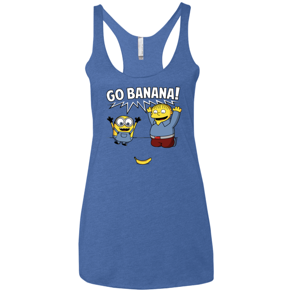 T-Shirts Vintage Royal / X-Small Go Banana! Women's Triblend Racerback Tank