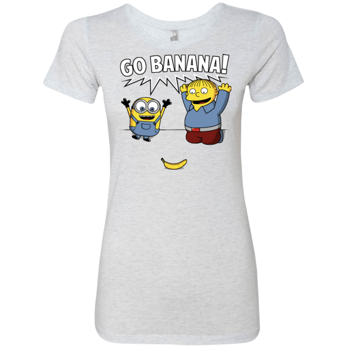 T-Shirts Heather White / S Go Banana! Women's Triblend T-Shirt