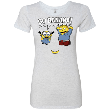 T-Shirts Heather White / S Go Banana! Women's Triblend T-Shirt