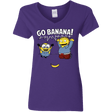 T-Shirts Purple / S Go Banana! Women's V-Neck T-Shirt