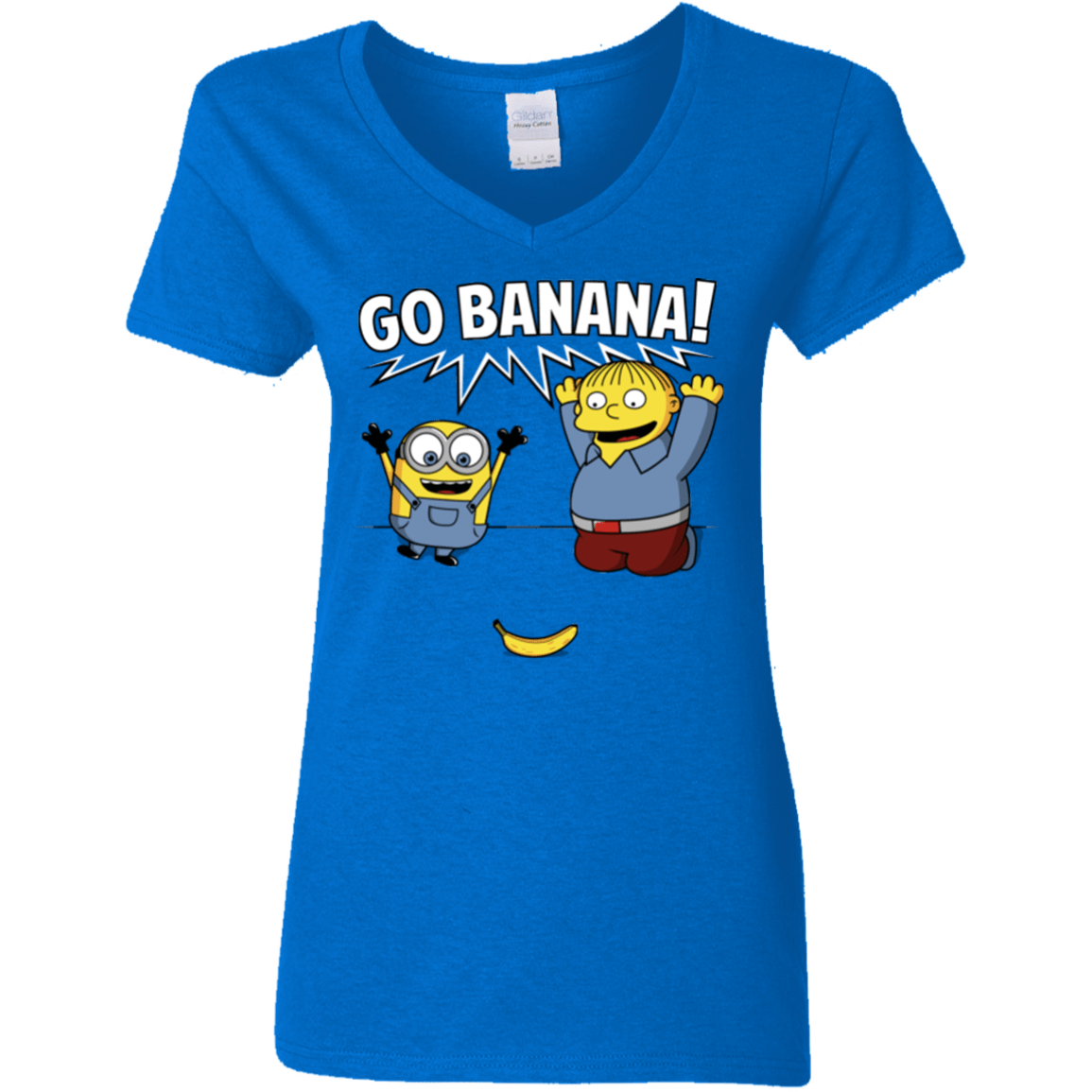 T-Shirts Royal / S Go Banana! Women's V-Neck T-Shirt