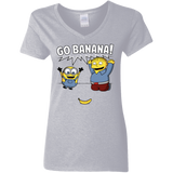 T-Shirts Sport Grey / S Go Banana! Women's V-Neck T-Shirt