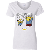 T-Shirts White / S Go Banana! Women's V-Neck T-Shirt