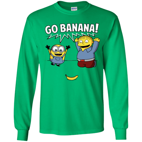 T-Shirts Irish Green / YS Go Banana! Youth Long Sleeve T-Shirt