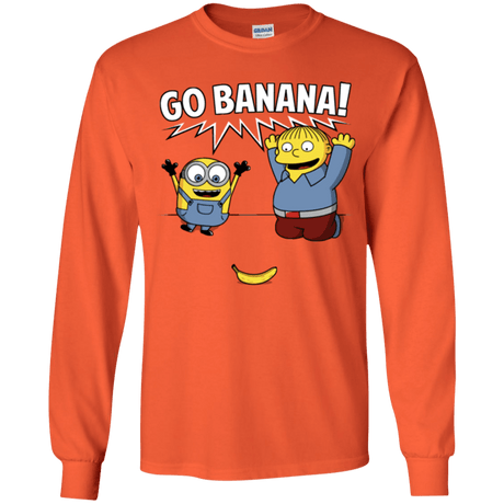 T-Shirts Orange / YS Go Banana! Youth Long Sleeve T-Shirt