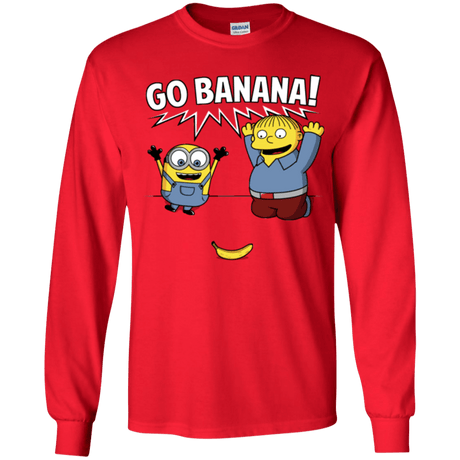 T-Shirts Red / YS Go Banana! Youth Long Sleeve T-Shirt