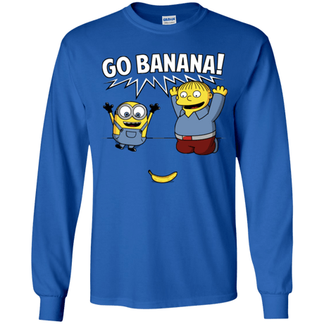 T-Shirts Royal / YS Go Banana! Youth Long Sleeve T-Shirt