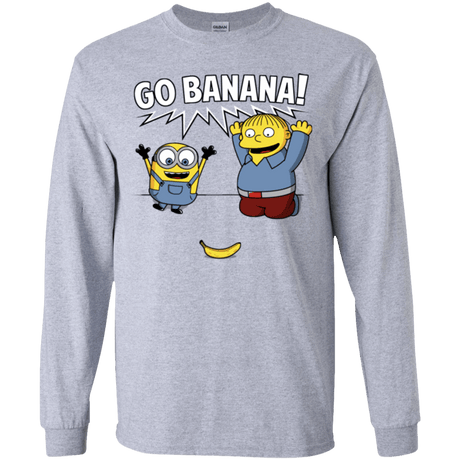 T-Shirts Sport Grey / YS Go Banana! Youth Long Sleeve T-Shirt