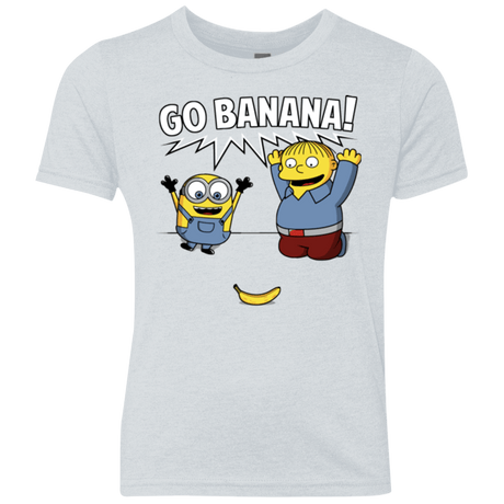 T-Shirts Heather White / YXS Go Banana! Youth Triblend T-Shirt
