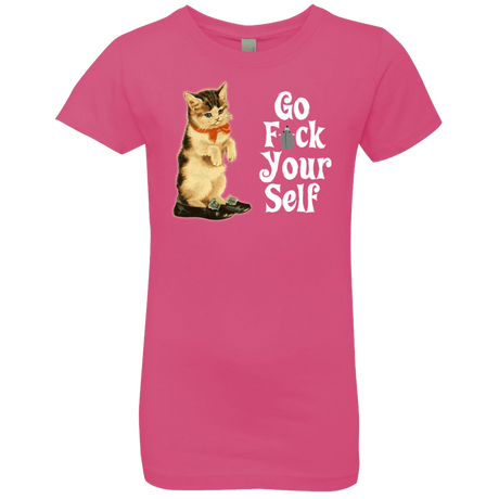 T-Shirts Hot Pink / YXS Go fck yourself Girls Premium T-Shirt