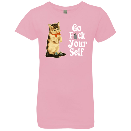T-Shirts Light Pink / YXS Go fck yourself Girls Premium T-Shirt