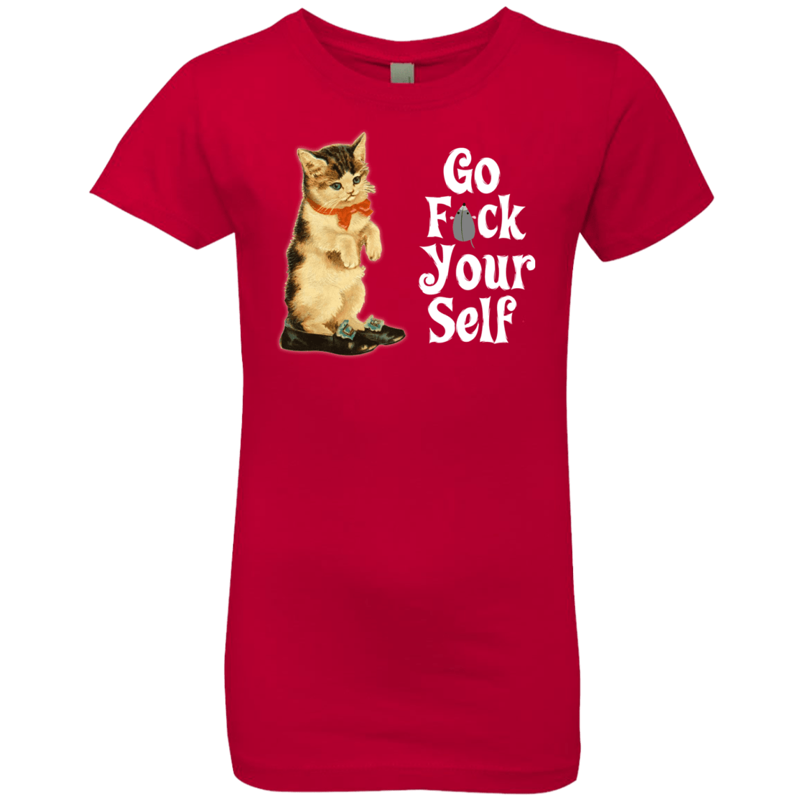 T-Shirts Red / YXS Go fck yourself Girls Premium T-Shirt