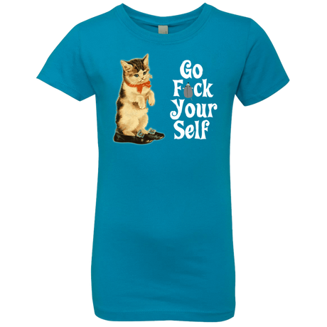 T-Shirts Turquoise / YXS Go fck yourself Girls Premium T-Shirt