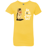 T-Shirts Vibrant Yellow / YXS Go fck yourself Girls Premium T-Shirt