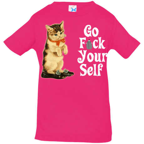 T-Shirts Hot Pink / 6 Months Go fck yourself Infant Premium T-Shirt