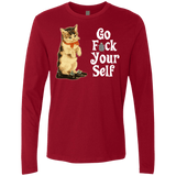 T-Shirts Cardinal / Small Go fck yourself Men's Premium Long Sleeve