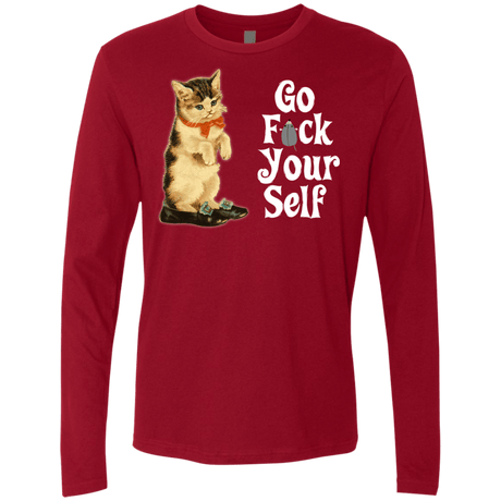 T-Shirts Cardinal / Small Go fck yourself Men's Premium Long Sleeve