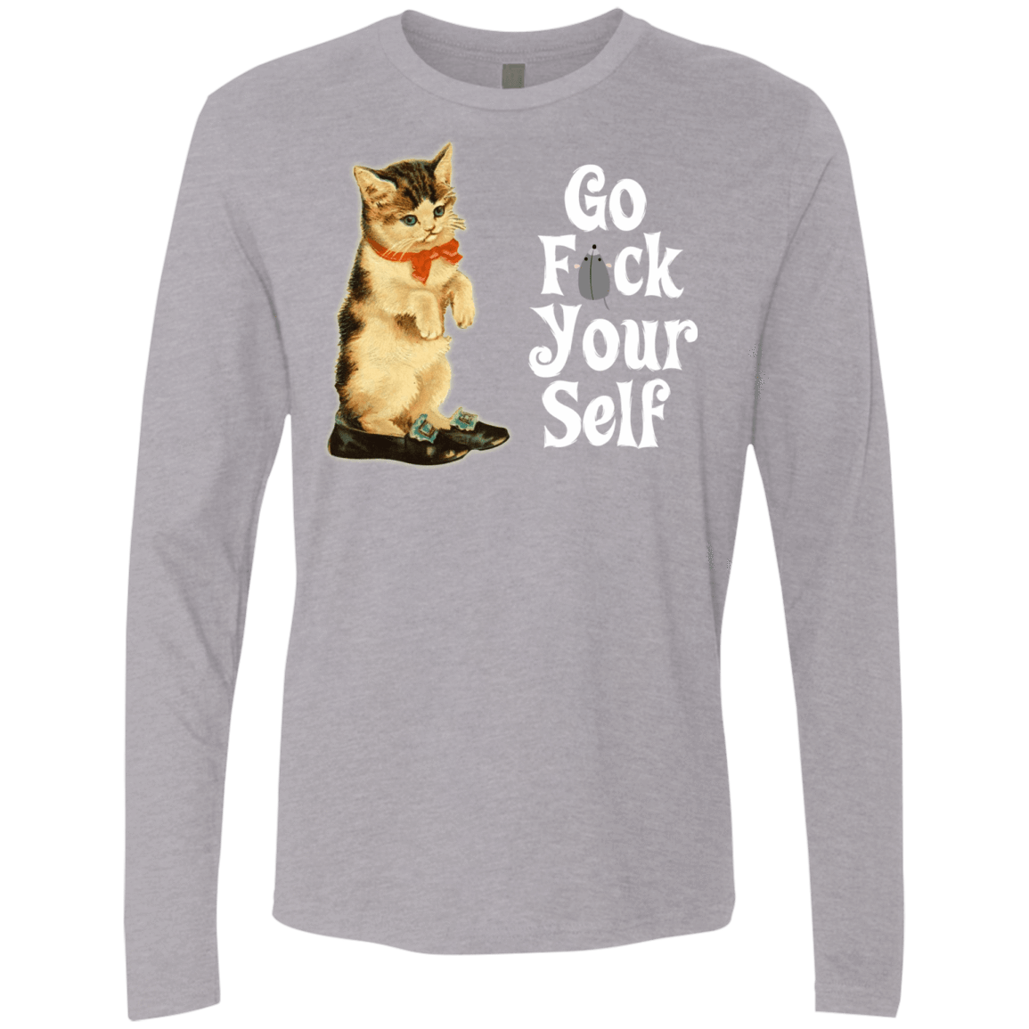T-Shirts Heather Grey / Small Go fck yourself Men's Premium Long Sleeve