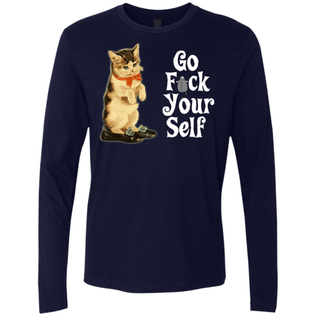 T-Shirts Midnight Navy / Small Go fck yourself Men's Premium Long Sleeve
