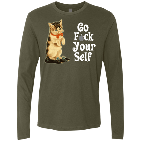 T-Shirts Military Green / Small Go fck yourself Men's Premium Long Sleeve
