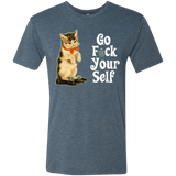 T-Shirts Indigo / Small Go fck yourself Men's Triblend T-Shirt