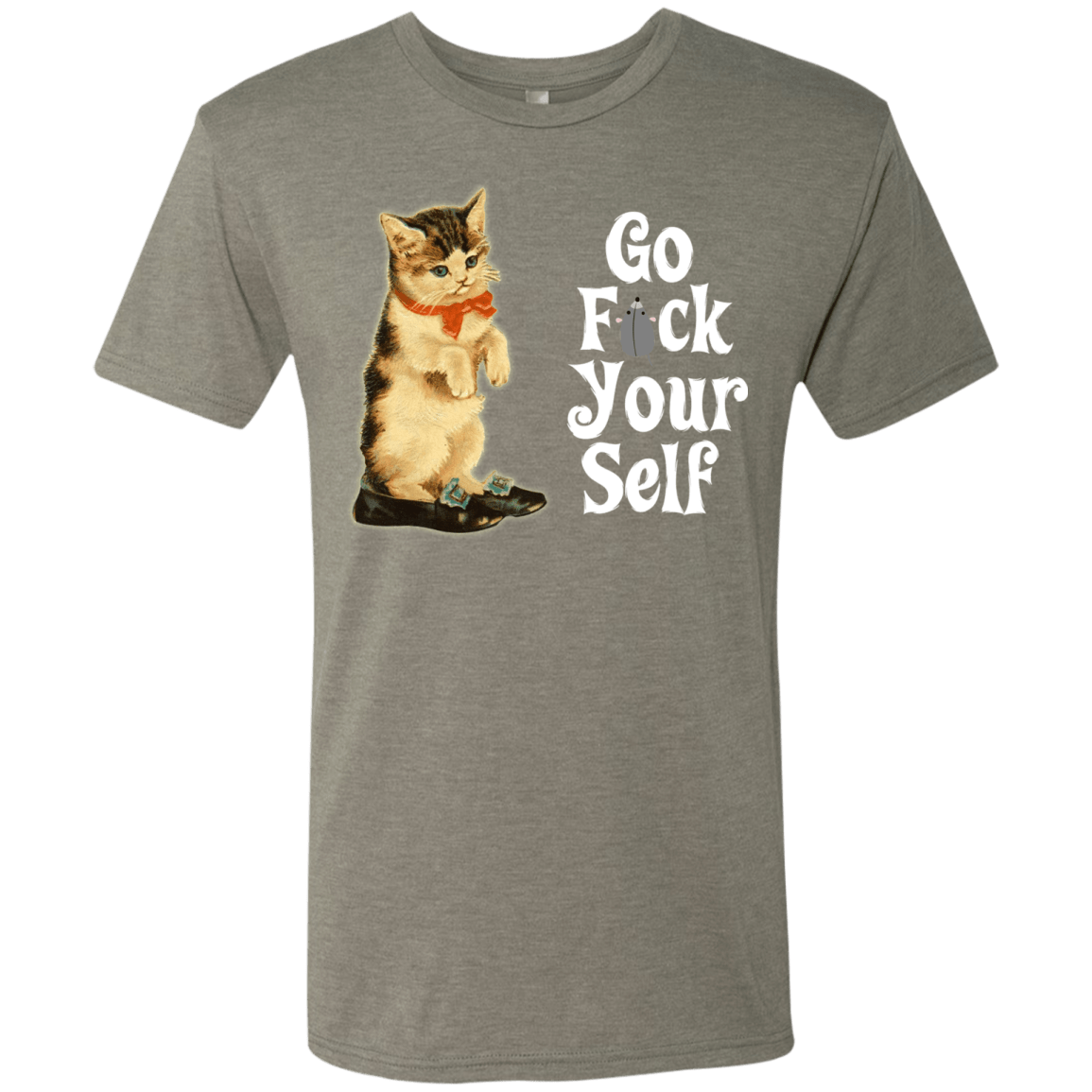 T-Shirts Venetian Grey / Small Go fck yourself Men's Triblend T-Shirt