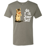 T-Shirts Venetian Grey / Small Go fck yourself Men's Triblend T-Shirt