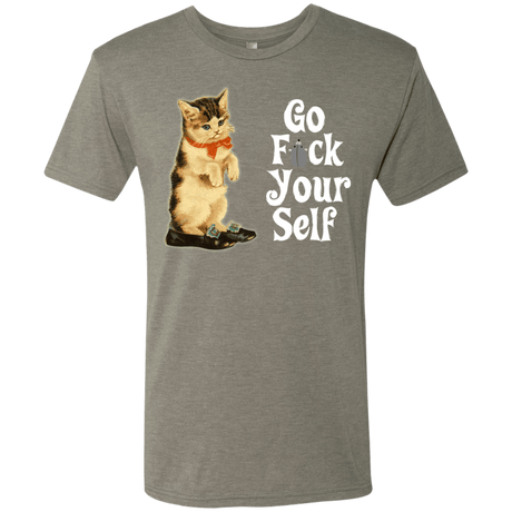 T-Shirts Venetian Grey / Small Go fck yourself Men's Triblend T-Shirt