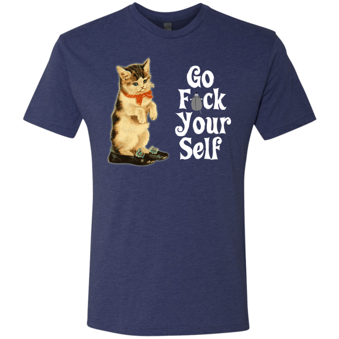 T-Shirts Vintage Navy / Small Go fck yourself Men's Triblend T-Shirt