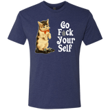 T-Shirts Vintage Navy / Small Go fck yourself Men's Triblend T-Shirt
