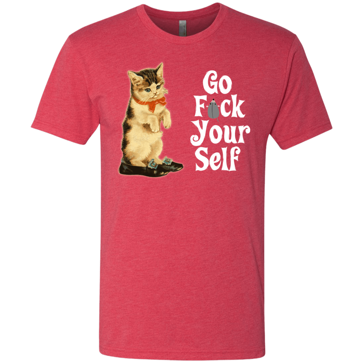 T-Shirts Vintage Red / Small Go fck yourself Men's Triblend T-Shirt